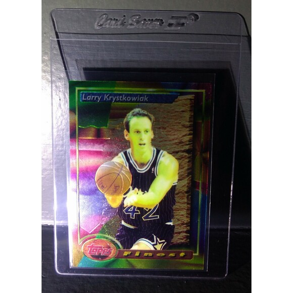 1993-94 Topps Finest Larry Krystkowiak #34 Basketball Card - Picture 1 of 2